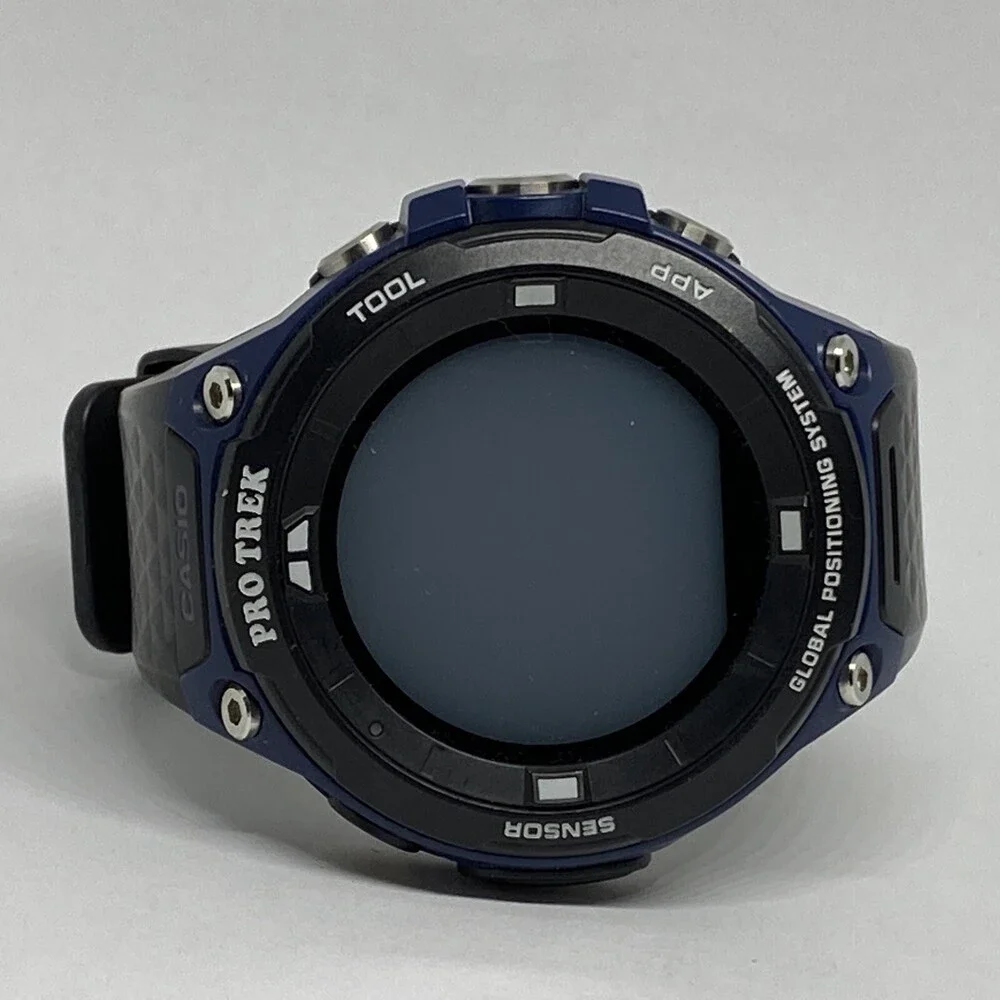 Casio Pro Trek WSD-F20 Men's Black Silicone Digital Display Smartwatch EY541